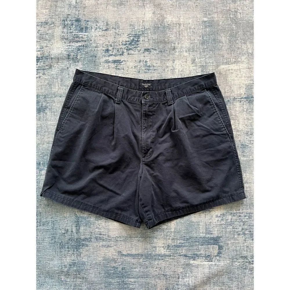 Dockers Blue Pleated Shorts Size 38